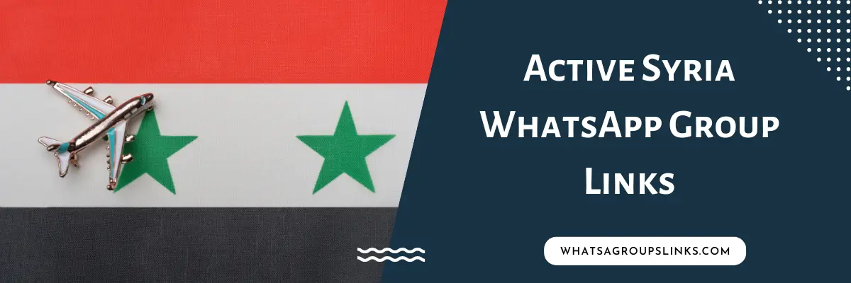 Active Syria WhatsApp Group Links